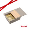 JOSH 111 GraniteQ zlewozmywak 1-komorowy z/o (780x500x215) soft taupe / elementy złote + PATELNAI WOK TEFAL