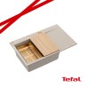 JOSH 111 GraniteQ zlewozmywak 1-komorowy z/o (780x500x215) pearl beige / elementy miedziane + PATELNIA WOK TEFAL