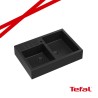 BILL 120 GRANITEQ zlewozmywak nakładany 2-komorowy 900x620x220 mm, pure carbon / odpływ czarny + PATELNIA TEFAL WOK