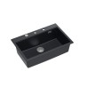 MARC 110 WORKSTATION GraniteQ zlewozmywak 1-komorowy 760*500*235 mm pure carbon / elementy stalowe PATELNIA TEFAL WOK