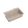MARC 110 WORKSTATION GraniteQ zlewozmywak 1-komorowy 760*500*235 mm pearl beige / elementy stalowe + PATELNIA TEFAL WOK