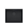 LOGAN 100 GraniteQ zlewozmywak pure carbon 56x45x21,5 cm 1-komorowy pod/ z syfonem pure carbon + PATELNIA INDUKCJA