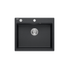 KURT 110 WORKSTATION GraniteQ zlewozmywak granitowy black dotted (czarny) 1-komorowy z/o PATELNIA  INDUKCJA
