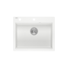 KURT 110 WORKSTATION GraniteQ zlewozmywak granitowy snow white 1-komorowy  + PATELNIA  INDUKCJA