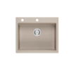 KURT 110 WORKSTATION GraniteQ zlewozmywak granitowy pearl beige 1-komorowy z/o + PATELNIA TEFAL INDUKCJA