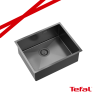 ANTHONY 60 SteelQ zlewozmywak PVD graphite metal z syfonem 1-komorowy b/o + PATELNIA TEFAL WOK