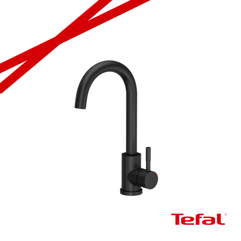 KATE stalowa bateria kuchenna pure carbon + PROMOCJA TEFAL DOZOWNIK