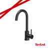 KATE GraniteQ stalowa bateria kuchenna black metal + PROMCOJA TEFAL DOZOWNIK
