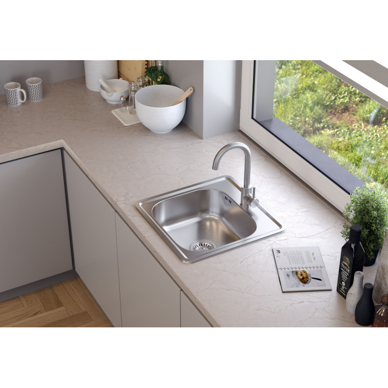 Bateria kuchenna KATE – stalowa, stal szlachetna, obrotowa, Quadron