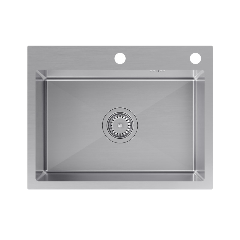 Zlewozmywak stalowy LUKE 110 WORKSTATION – jednokomorowy, wpuszczany, stal szlachetna/elementy stalowe + AKCESORIA, Quadron