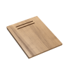 Zlewozmywak granitowy MARC 120 WORKSTATION – dwukomorowy, wpuszczany, soft taupe/elementy miedziane + AKCESORIA, Quadron