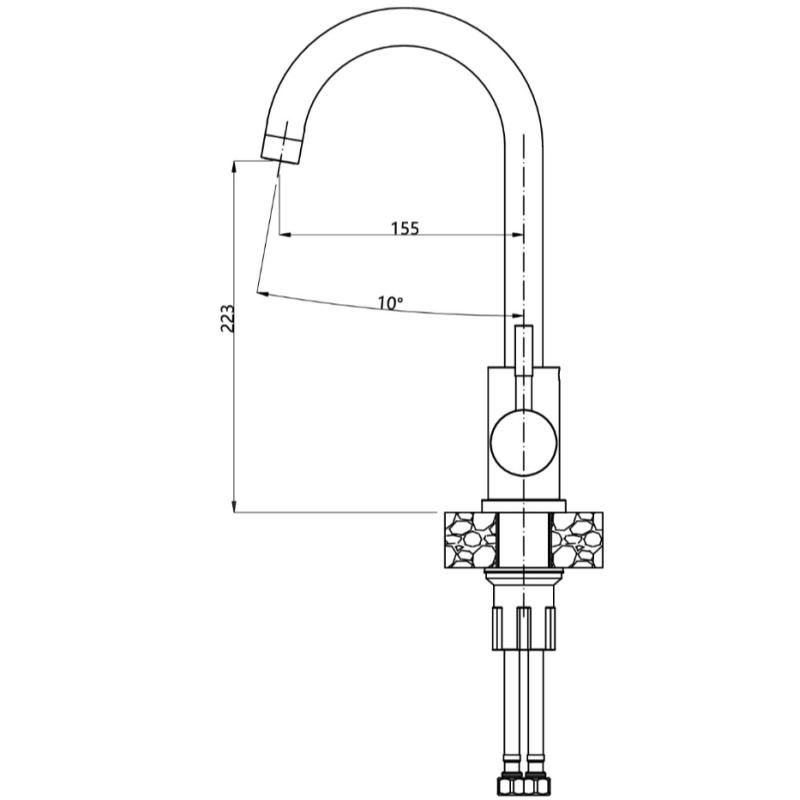 Zlewozmywak stalowy LUKE 110 WORKSTATION – jednokomorowy, wpuszczany, stal szlachetna/elementy stalowe + AKCESORIA, Quadron