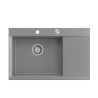 JOSH 111 GraniteQ zlewozmywak 1-komorowy z/o (780x500x215) silver stone  + syfon push 2 open + deska + wkładka/ elementy stalowe