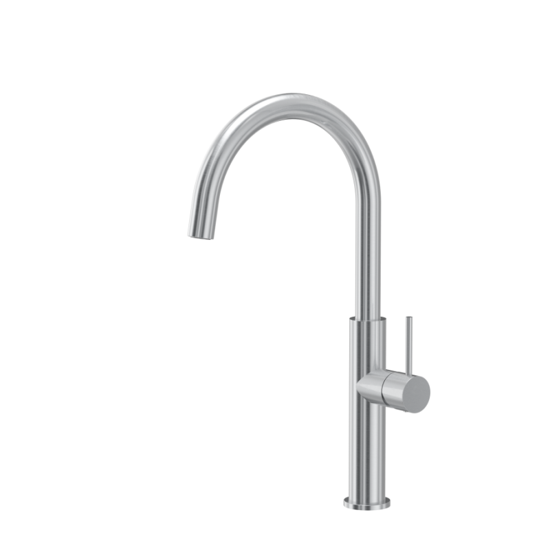 VALERIE SteelQ bateria kuchenna ze stałą wylewką stal