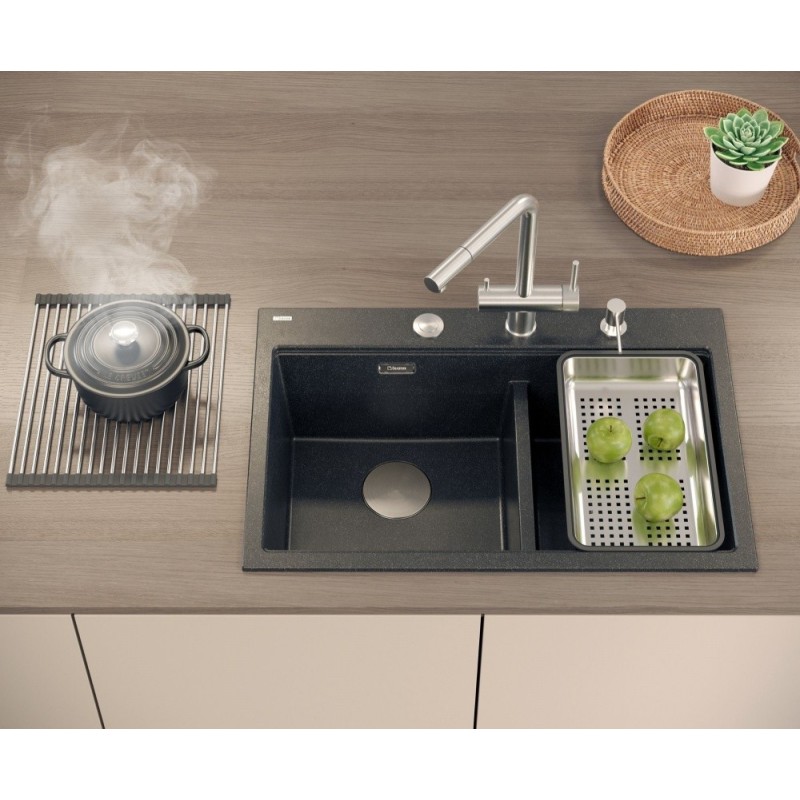 Bateria kuchenna ELLEN – stalowa SteelQ, obrotowa, wyciągana wylewka, Quadron