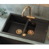 Bateria kuchenna CAREN – stalowa, miedziany nano PVD, obrotowa, Quadron