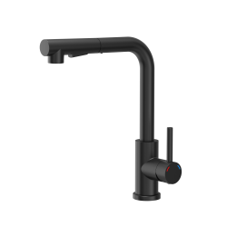 Bateria kuchenna NICKI stalowa, pure carbon, wyciągana wylewka, Quadron