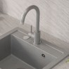 Bateria kuchenna KATE – stalowa, silver stone GraniteQ, obrotowa, Quadron
