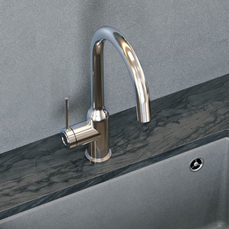 Bateria kuchenna KATE – stalowa, chromowana, obrotowa, Quadron