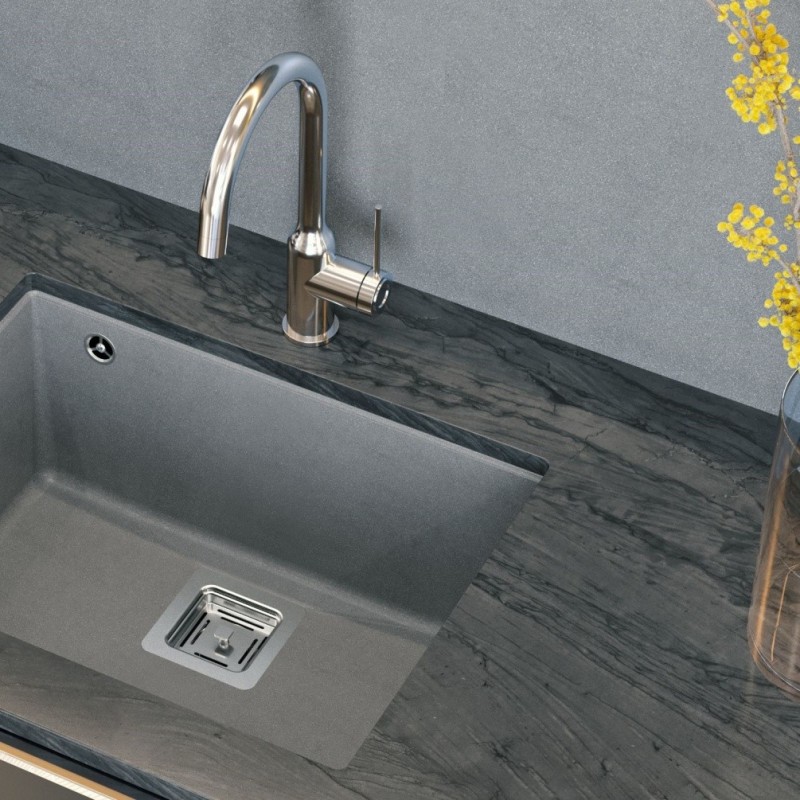 Bateria kuchenna KATE – stalowa, chromowana, obrotowa, Quadron