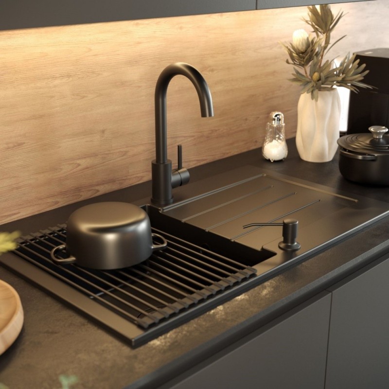 Bateria kuchenna KATE – stalowa, pure carbon, obrotowa, Quadron