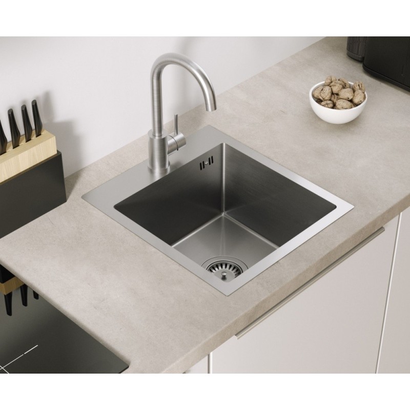 Bateria kuchenna KATE – stalowa, stal szlachetna, obrotowa, Quadron