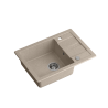 Zlewozmywak granitowy  TOM 116 - jednokomorowy, wpuszczany, river sand