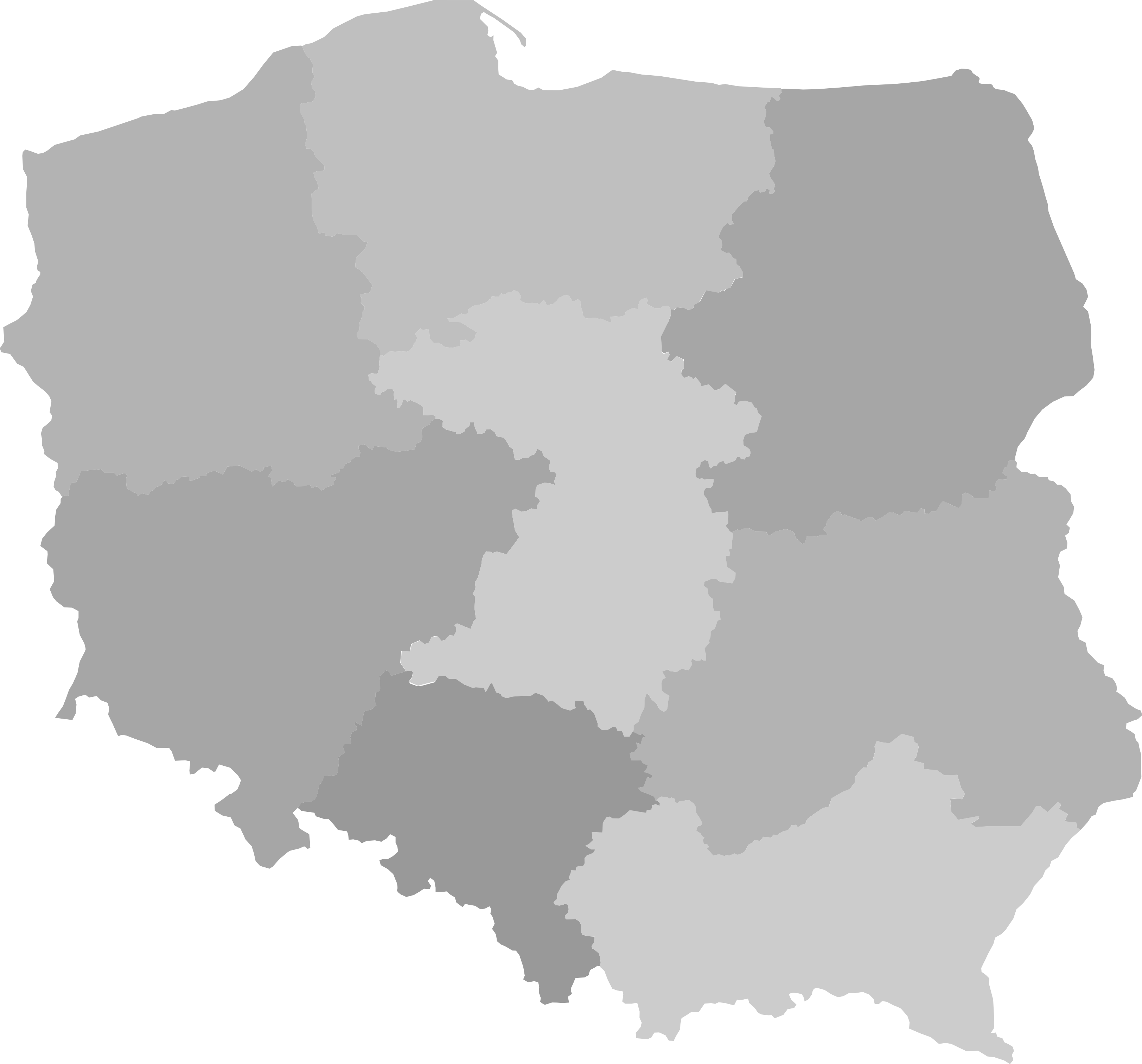 Mapa Polski