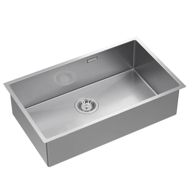 ANTHONY 80 SteelQ stainless steel sink with siphon, 1-bowl b/o suspended version