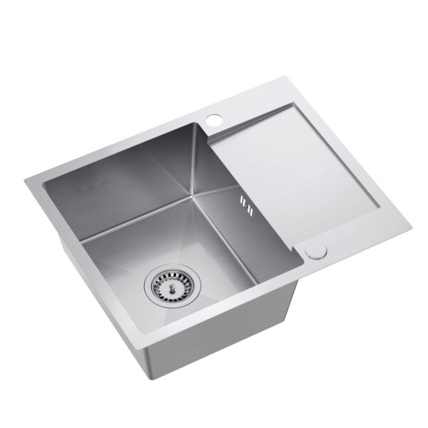 LUKE 116 steel sink (60x48x20) with 1-bowl siphon w/o