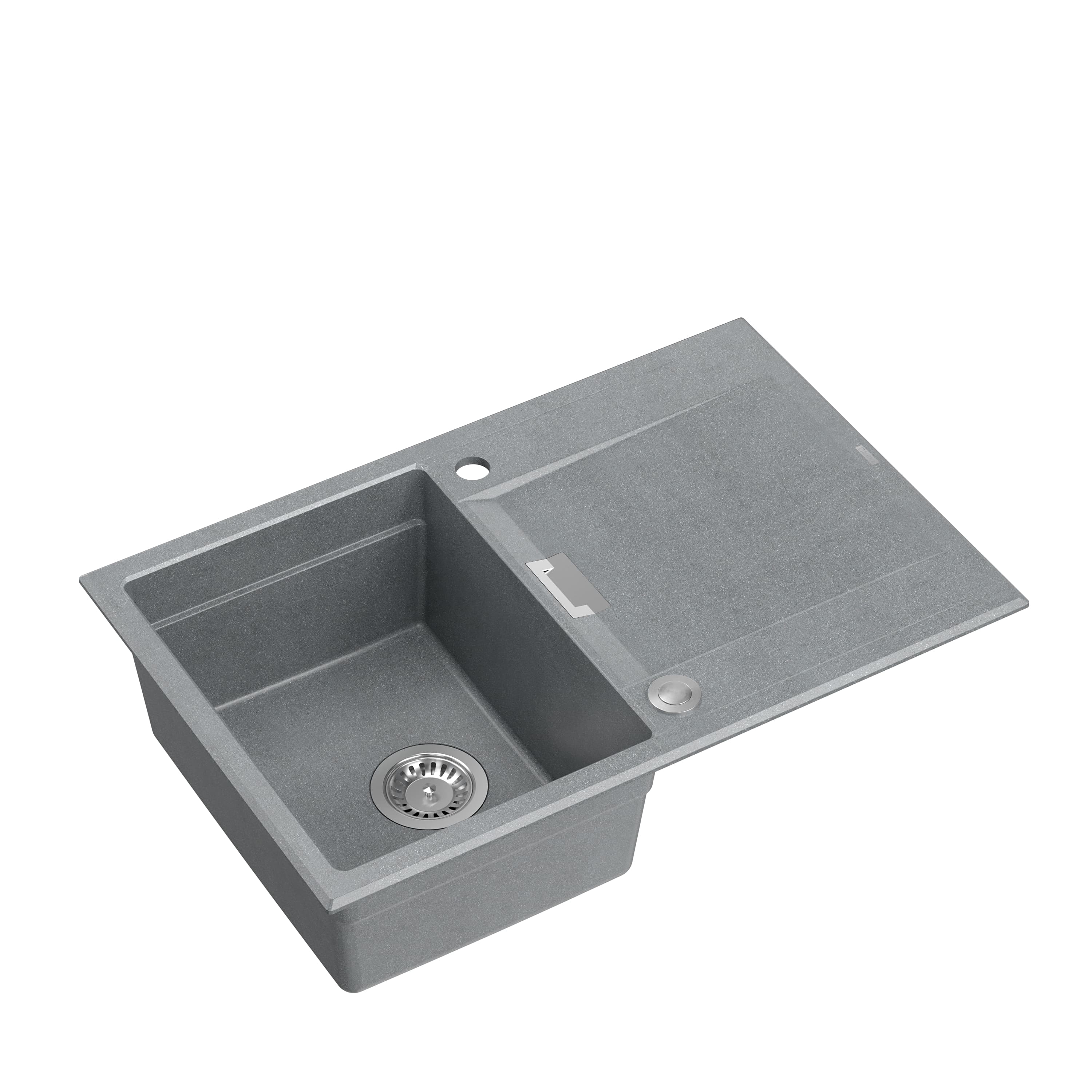 OWEN 111 1-bowl recessed sink + Push-2-Open siphon